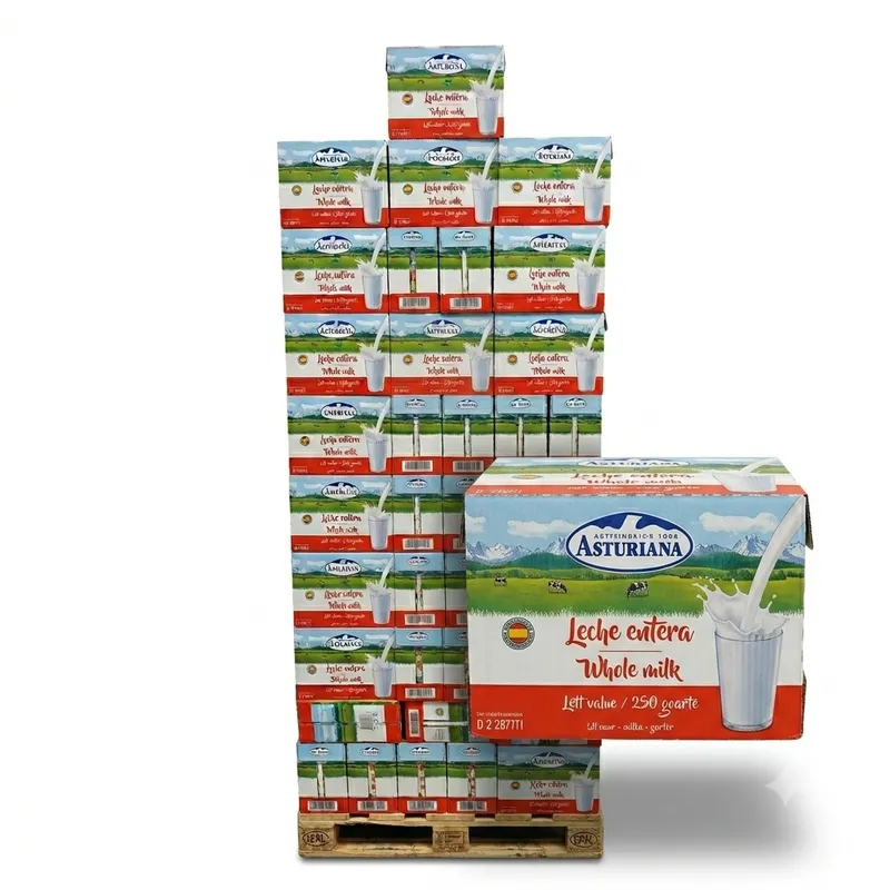 Pallet de 100 cajas de leche fluida 1 L