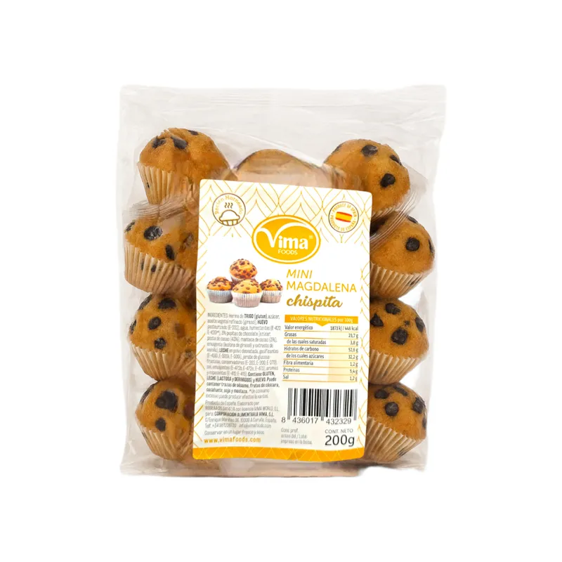 Mini magdalena chispita Vima Foods (200 g / 7.05 oz)