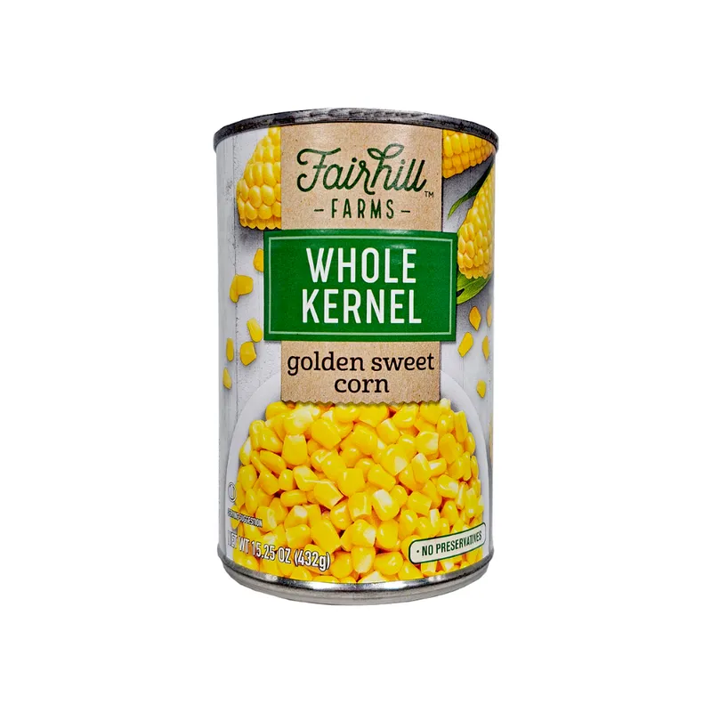 Maíz dulce dorado de grano entero Fairhill Farms (432 g / 15.25 oz)