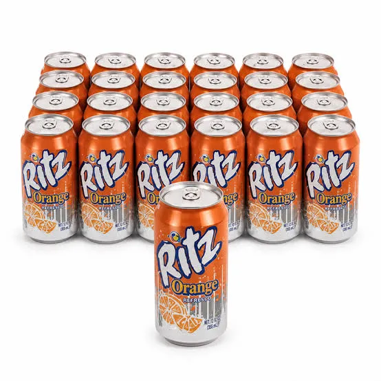 Caja de refresco gaseado naranja Ritz (24 x 355 ml)