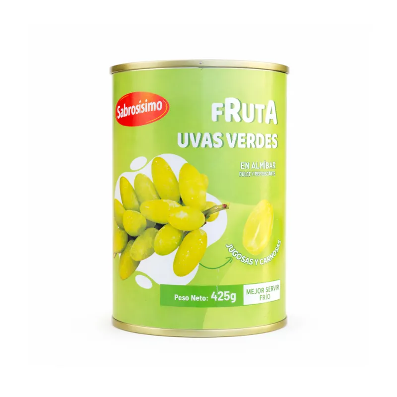 Uvas verdes en almíbar Sabrosísimo (425 g / 14.99 oz)