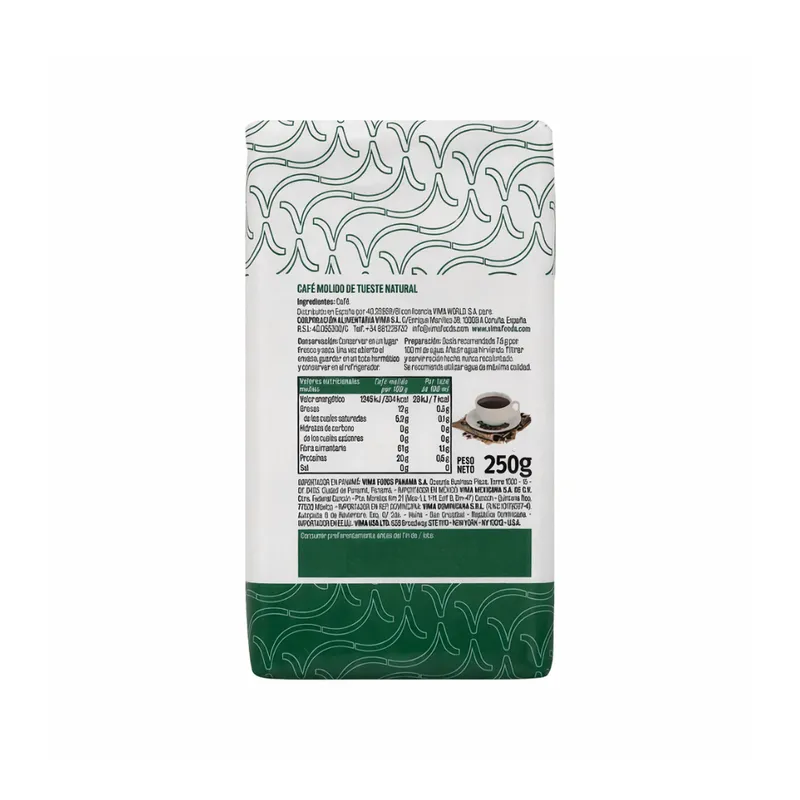 Café molido natural Vima Foods (250 g / 8.81 oz) 2