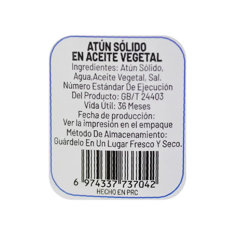 Trozos de atún en aceite vegetal Sabrosísimo (1 kg / 2.2 lb) 3