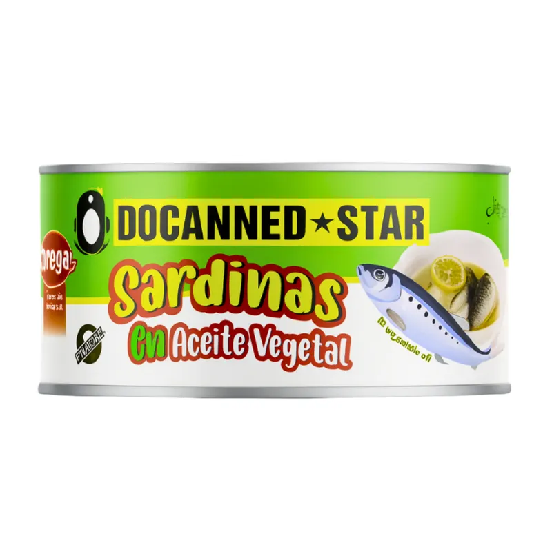 Sardinas Docanned en aceite vegetal 1 KG