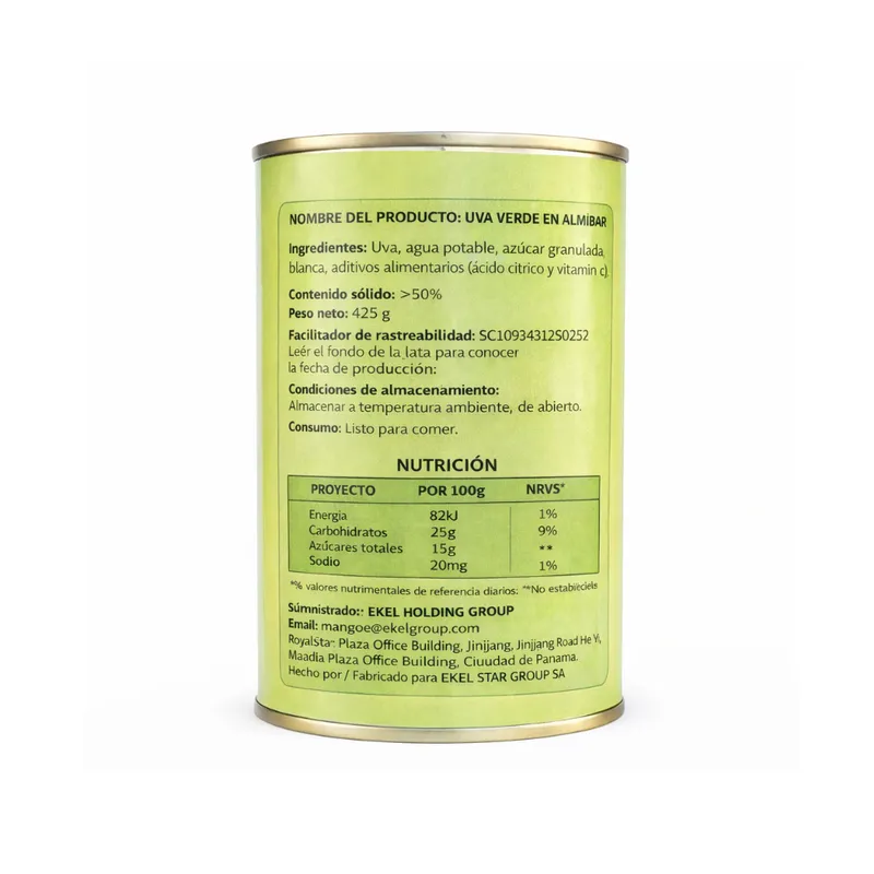 Uvas verdes en almíbar Sabrosísimo (425 g / 14.99 oz) 3