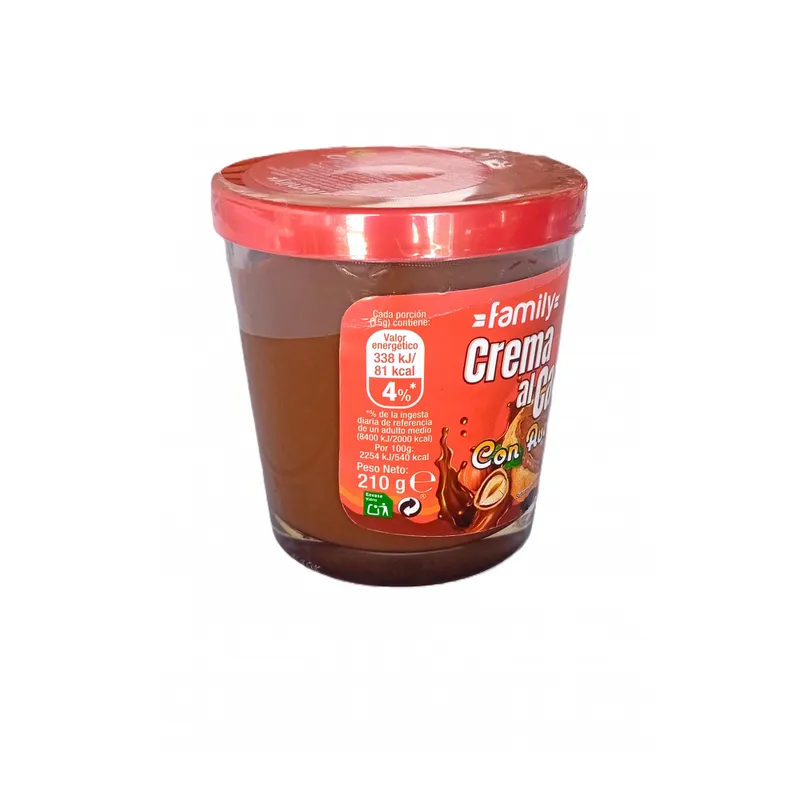 Crema al cacao con avellanas Family (210 g / 7.40 oz) 3