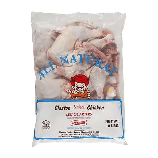 Paquete de cuartos traseros de pollo 10 lb