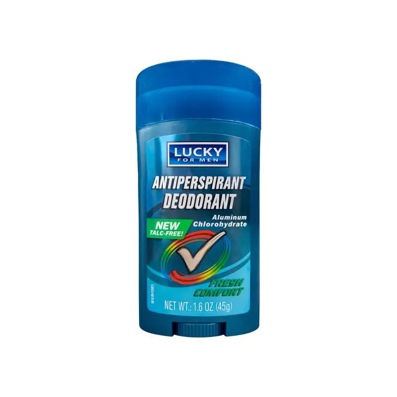 Desodorante antitranspirante clorhidrato de aluminio para hombres Lucky (45 g / 1.6 oz)