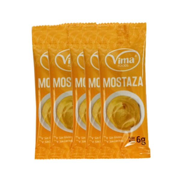 Mostaza minidosis 6g ( 204 unidades)