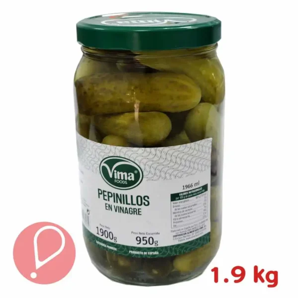 Pepinillo enteros 1900 gr